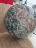 17.7kg Moss Agate Sphere