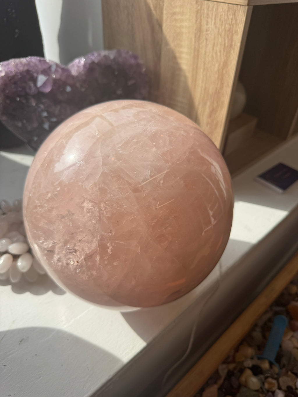14.4kg Large Rose Quartz sphere