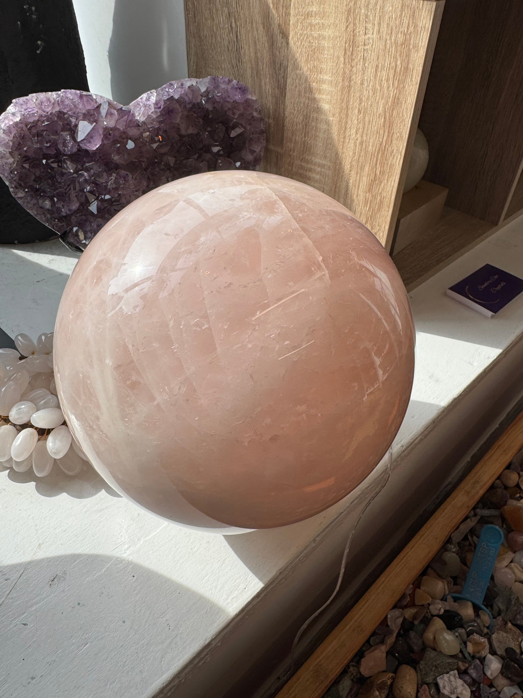 14.4kg Large Rose Quartz sphere