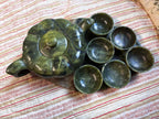 Oriental Style Natural Jade Tea Set