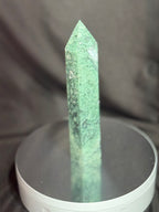 Moss Agate Crystal Tower