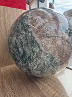 17.7kg Moss Agate Sphere