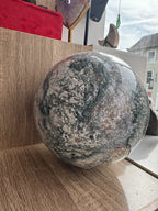 17.7kg Moss Agate Sphere