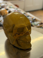 Mookaite Skull Carving