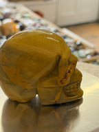 Mookaite Skull Carving