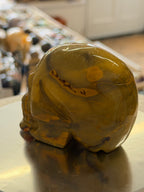 Mookaite Skull Carving