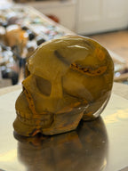 Mookaite Skull Carving