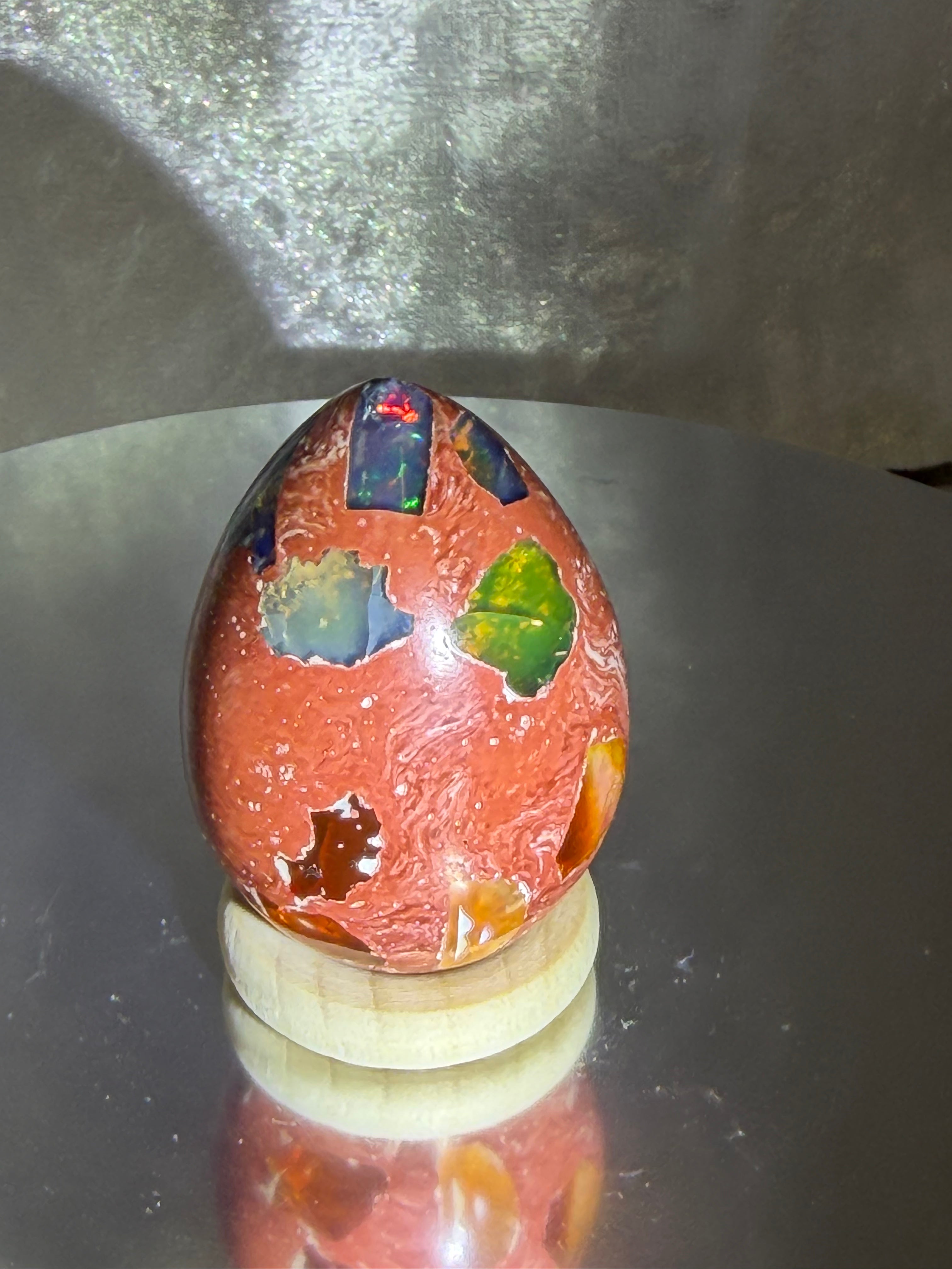 Mexican Fire Opal Egg