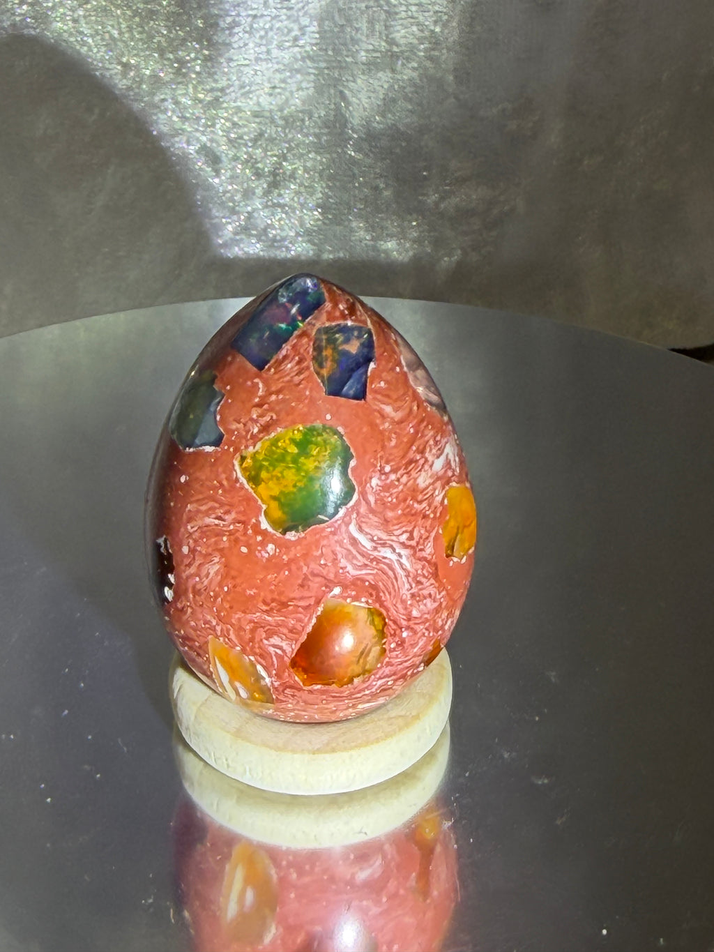 Mexican Fire Opal Egg