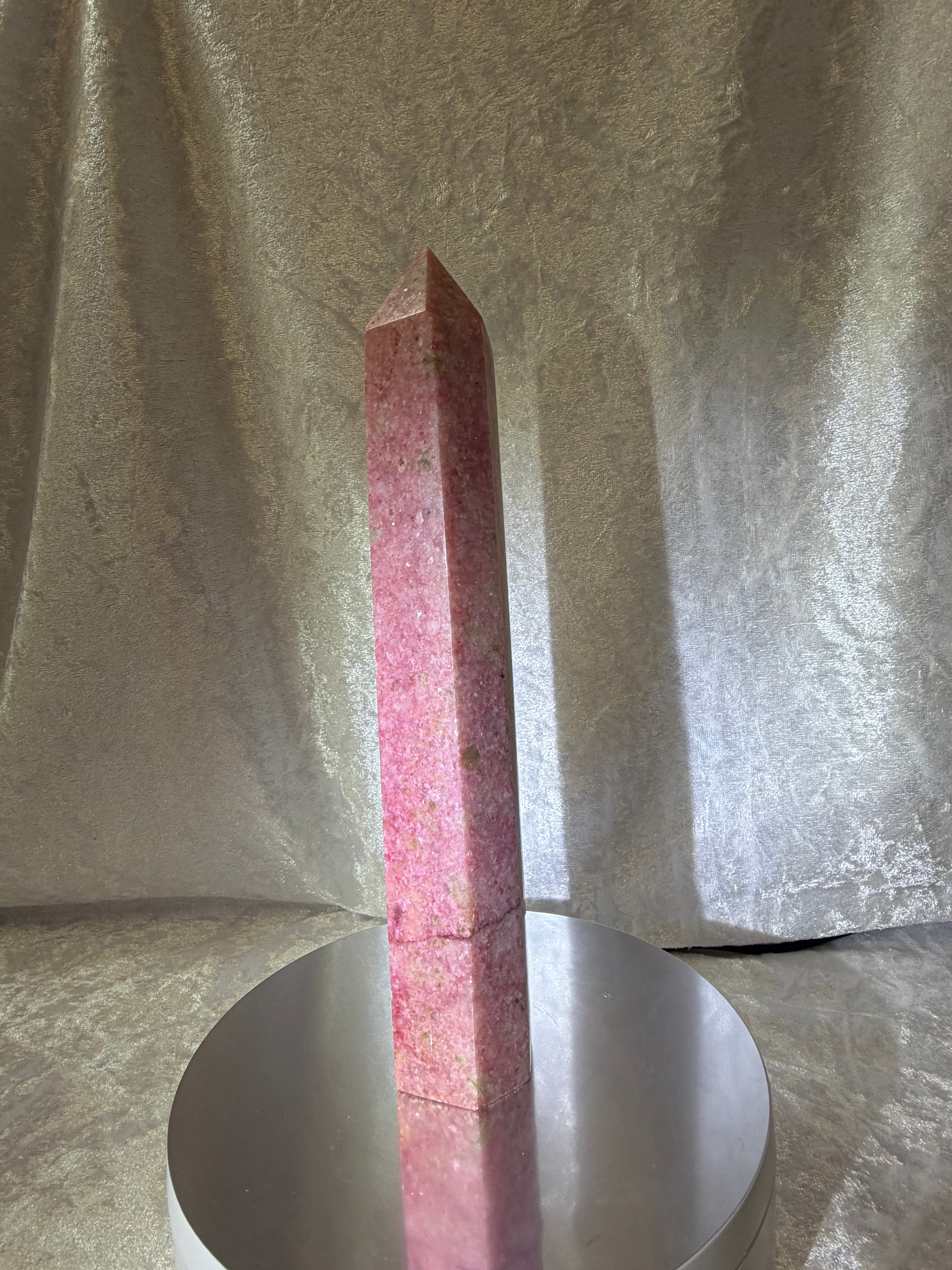 Thulite Crystal Tower