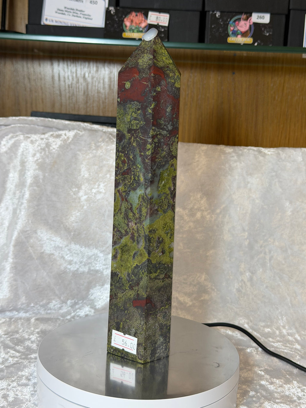 Dragon Blood Jasper Crystal Tower