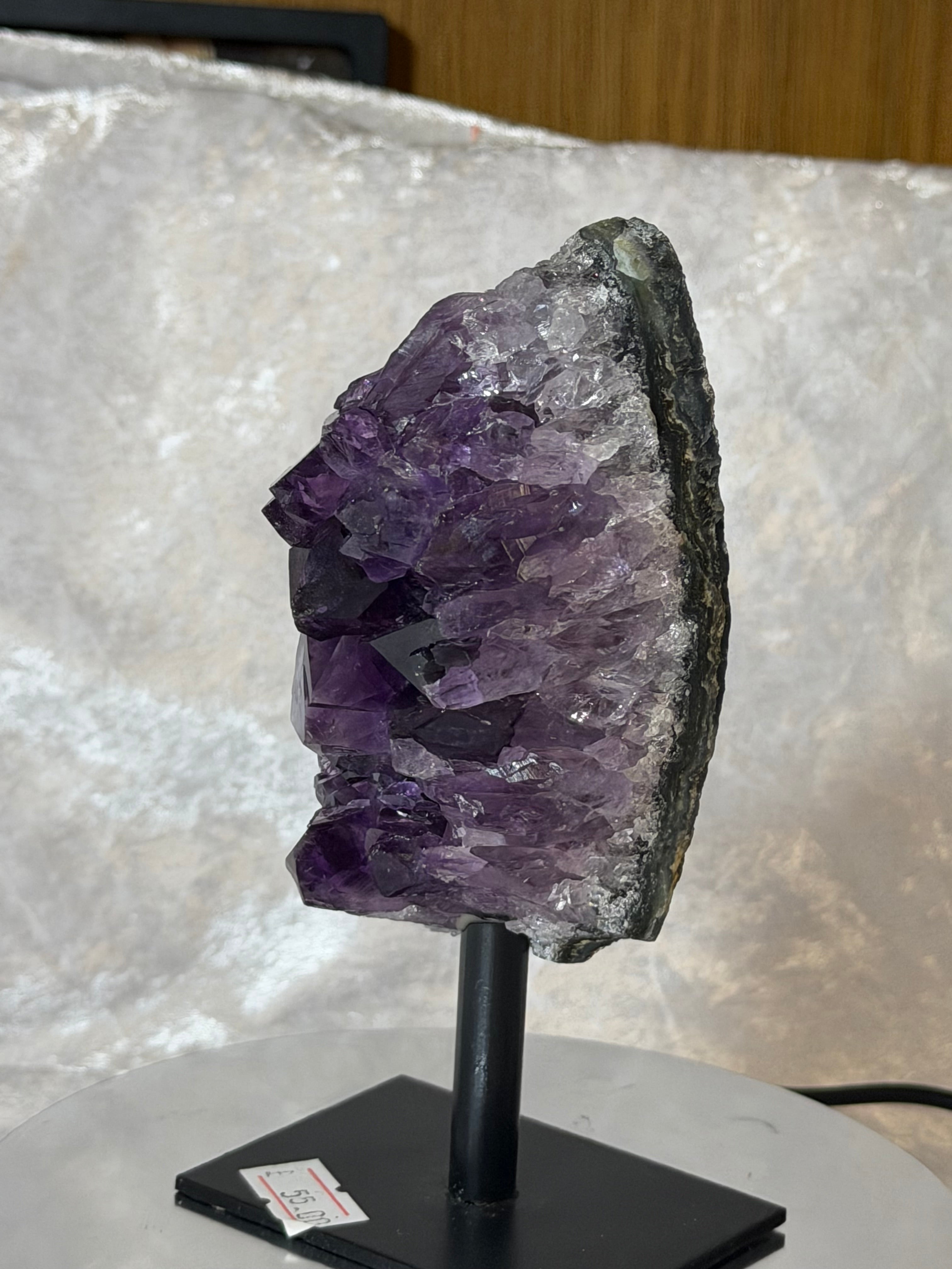 Small Uruguayan Amethyst Cluster On Stand