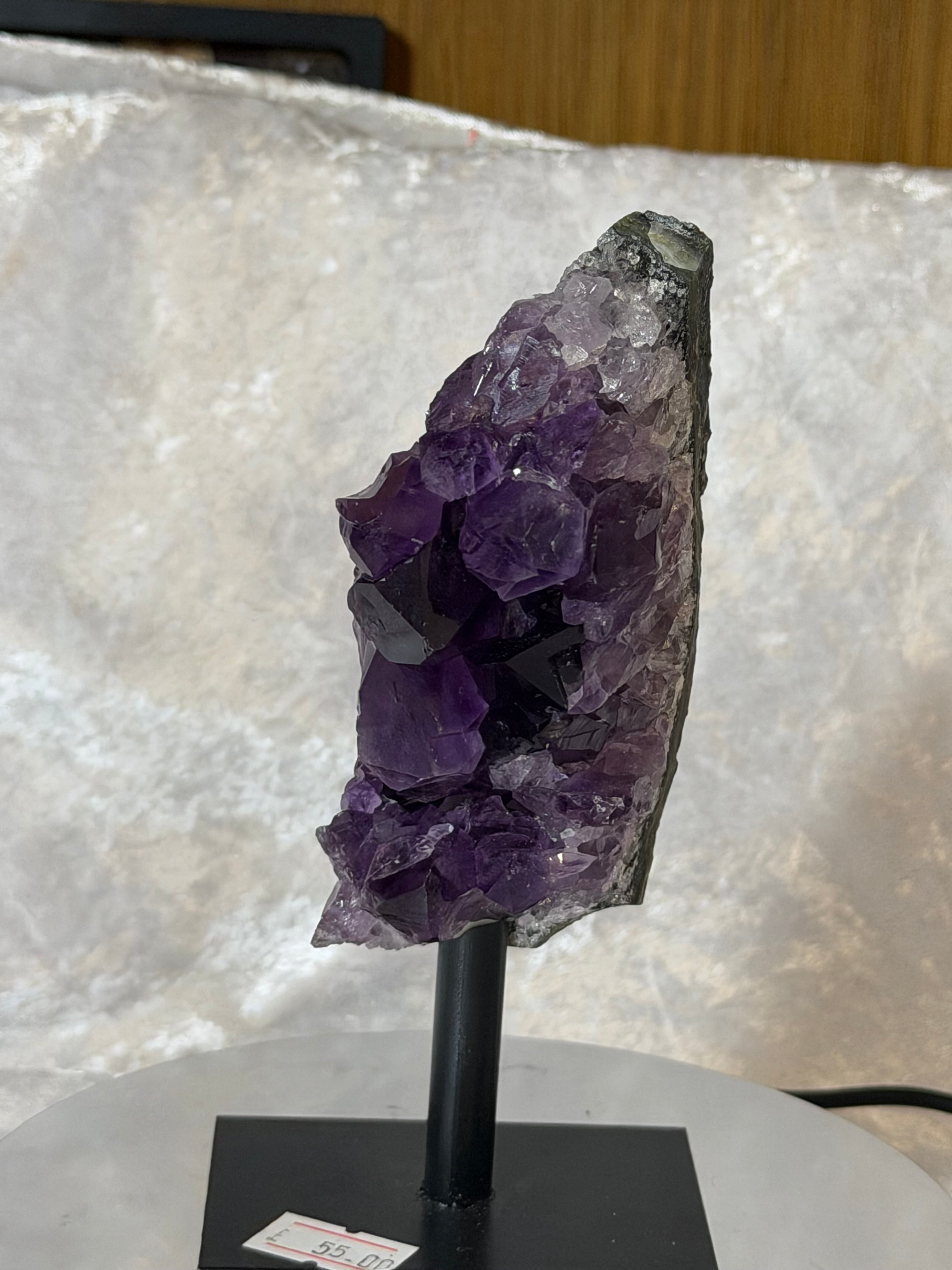Small Uruguayan Amethyst Cluster On Stand