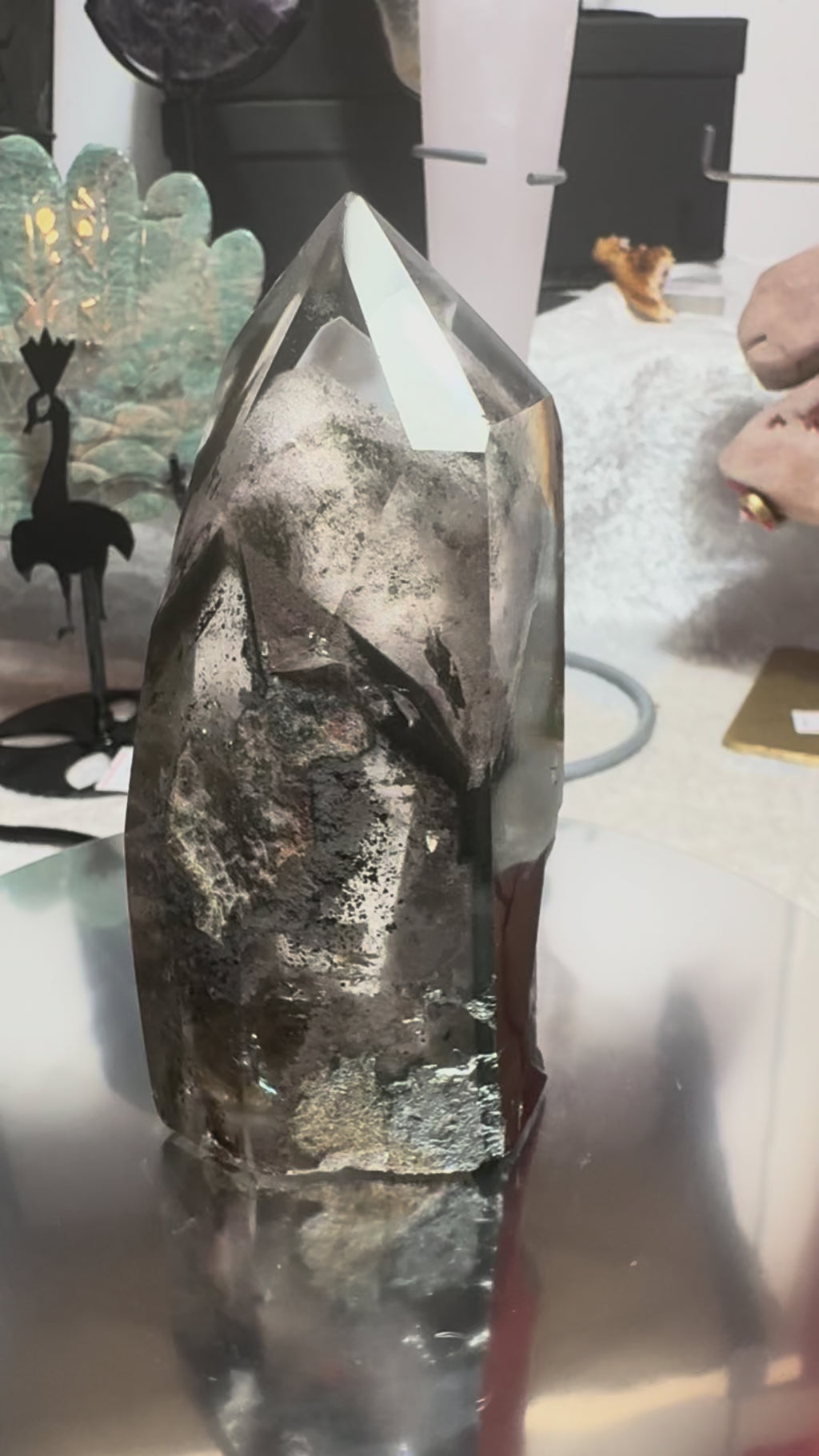 Brazilian Garden Quartz Polished Tower